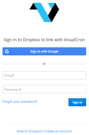 ConnectionDropboxDropboxSignin