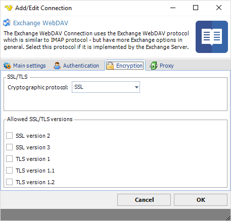 ConnectionExchangeWebDAVEncryption